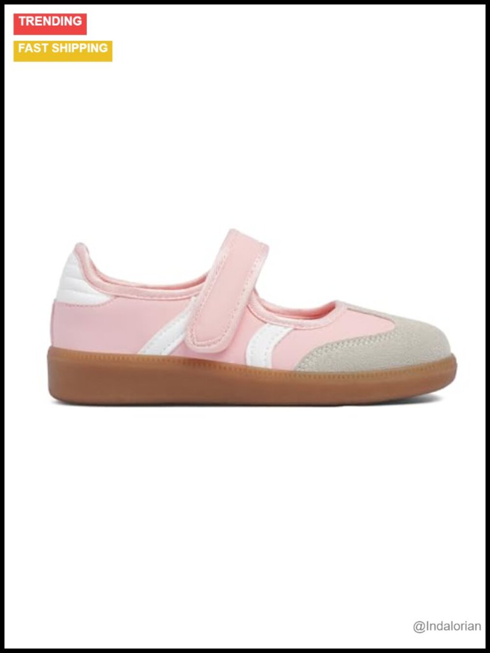 Kids Mary Jane Sneakers Hook and Loop Lightweight Casual Tennis Shoes Toddler